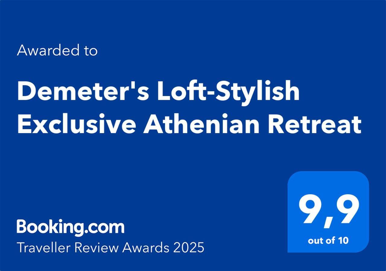 Apartamento Demeter'S Loft-Stylish Exclusive Athenian Retreat Exterior foto